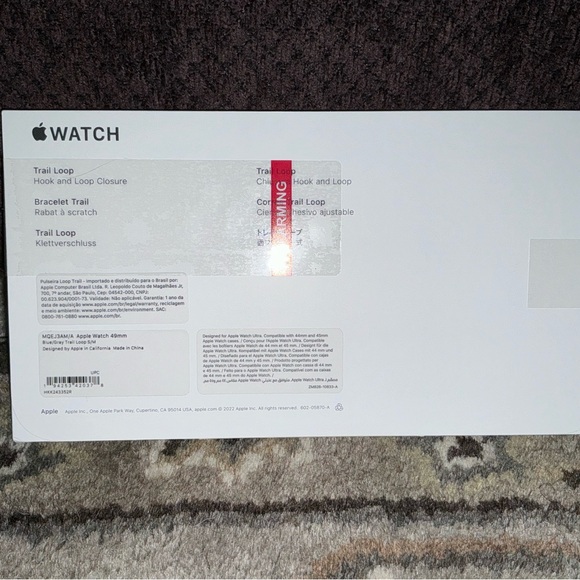 Apple Watch Ultra Trail Loop S/M Blue/Gray - Picture 3 of 3